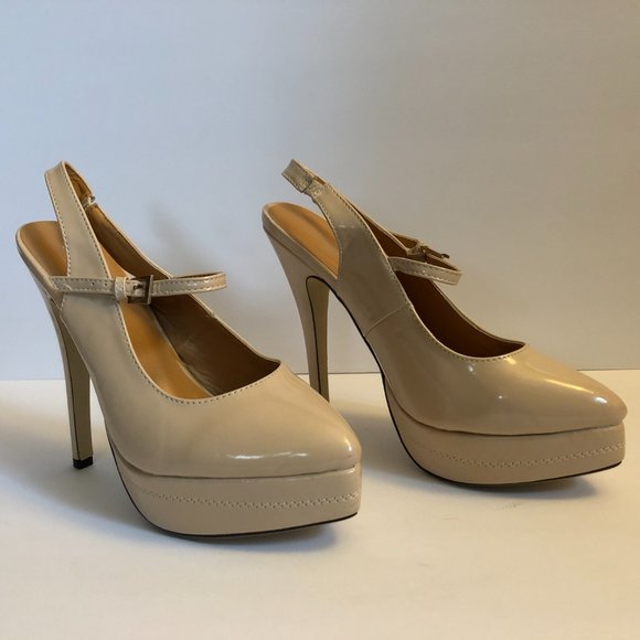 Nude High Heels Size 8.5 - Picture 2 of 7